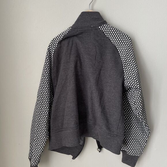 disney parks authentic Womens Full Zip Gray Sweat Jacket Size XS 17in Pit To Pit - Picture 6 of 6